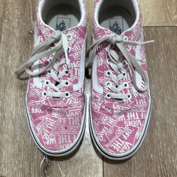 Vans Of The Wall Womens Pink‎ Doheny Canvas Lace Up Sneaker Shoes Size 11 - Picture 2 of 8